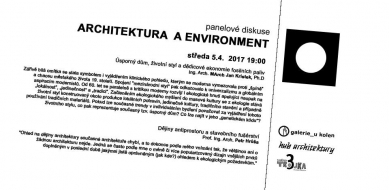 Architektura a environment - pozvánka na panelovou diskuzi