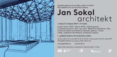 Jan Sokol - architekt - pozvánka na vernisáž