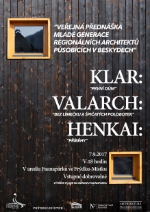 Public lecture by the young generation of architects active in the Beskydy Mountains