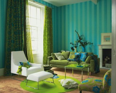 Fantastický svět barev a tvarů - Nová kolekce látek a tapet Indian Summer - foto: Designers Guild