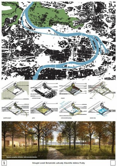 <div>Entrance area of the Botanical Garden of the Capital City of Prague - competition results</div> - <translation>Zvýšená odměna</translation> - foto: Norma architekti / Rehwaldt Landscape Architects