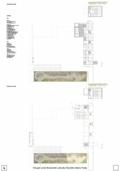 Vstupní areál Botanické zahrady hlavního města Prahy - výsledky soutěže - Zvýšená odměna - foto: Norma architekti / Rehwaldt Landscape Architects