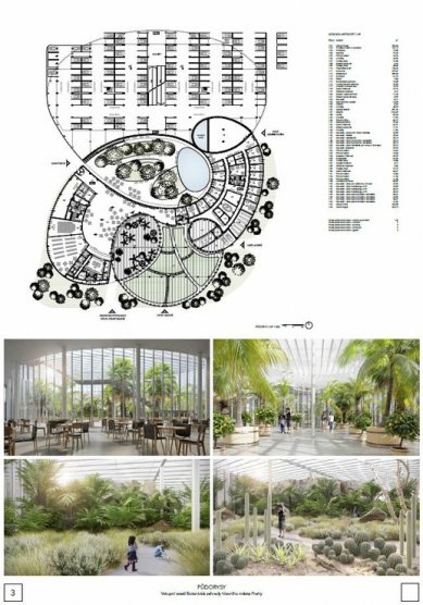 Entrance area of the Botanical Garden of the Capital City of Prague - competition results - 1. price - foto: Fránek architects