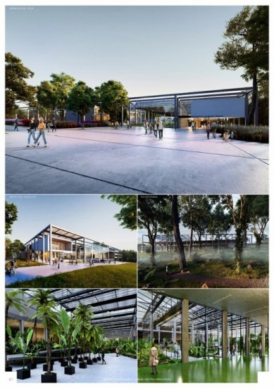 Entrance area of the Botanical Garden of the Capital City of Prague - competition results - 2nd price - foto: D3A