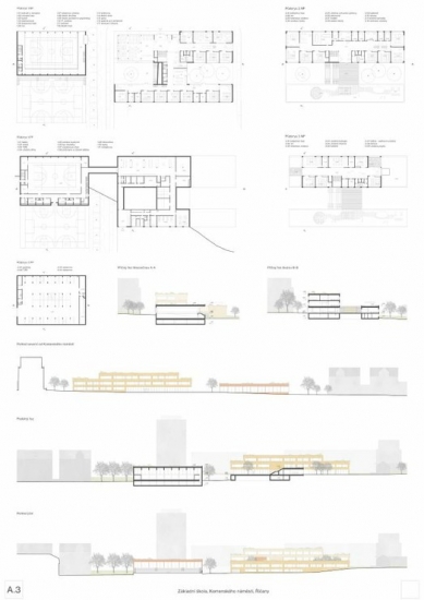 Elementary School Komenského Square in Říčany - competition results - 1. price - foto: Rusina Frei architekti