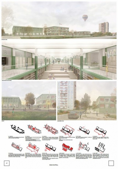 Elementary School Komenského Square in Říčany - competition results - 2. price - foto: Ateliér Anta 