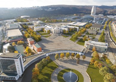 V soutěži na areál výstaviště zvítězili Rada a Rak - 2. cena – návrh autorů Pavla Rady (RadaArchitekti s.r.o.) a Milana Raka (ARCHTEAM PROJEKTOVÁ KANCELÁŘ, s.r.o.)