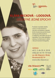 Klára Becková-Loosová : Svědkyně jedné epochy - výstava ve vile Stiassni