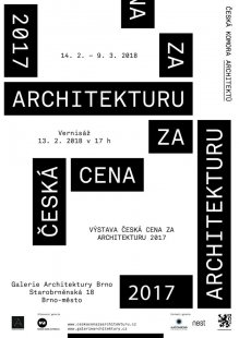 Česká cena za architekturu 2017 - vernisáž výstavy v GAB