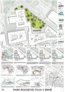 Brno-střed vybralo návrh na přestavbu parku v Rooseveltově ulici