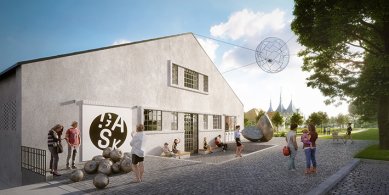 Bývalá konírna v GASK se má přeměnit na multifunkční sál - foto: Atelier M1 architekti s.r.o.