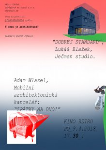 Přednášky o architektuře v kině Retro - Adam Wlazel a Lukáš Blažek