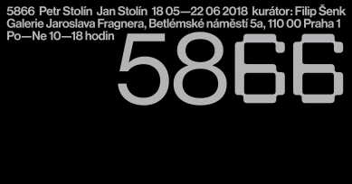 5866 / Petr Stolín, Jan Stolín - pozvánka na vernisáž v GJF
