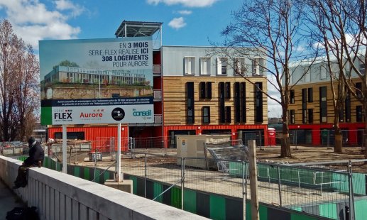 Height Modular Buildings - Solidarity hotel for the international humanitarian organization Aurore in Paris