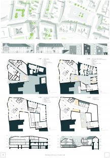 Výsledky soutěže na budovu Městské knihovny v České Lípě - 2. cena (návrh č. 20) 150.000 Kč - foto: Autoři: Ing. Martina Šotolová, Eva Macejková, Oskar Madro, Ondřej Machač, Šimon Semerák