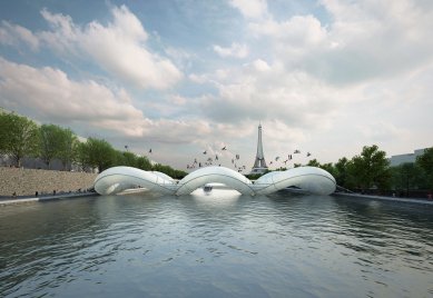 November Talks 2018 : Grégoire Zündel - Skákací most přes Seinu, Paříž, Francie, soutěž ArchTriumph 2012 - foto: Atelier Zündel Cristea