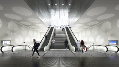 November Talks 2018 : Grégoire Zündel - Stanice pařížského metra, Paříž, Francie, ve výstavbě - foto: Atelier Zündel Cristea