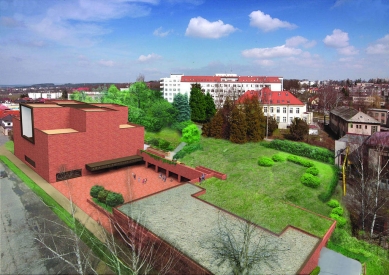 Výsledky arch. soutěže o návrh novostavby Krajské knihovny Vysočiny - 3. cena - Knesl + Kynčl s.r.o., Brno - foto: Kraj Vysočina