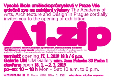 A1.zip - výstava absolventů Ateliéru architektury I 