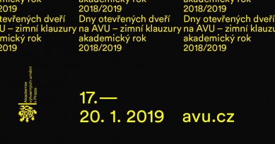 Dny otevřených dveří na AVU - zimní klauzury 2018/2019