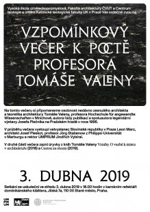 Vzpomínkový večer k poctě profesora Tomáše Valeny