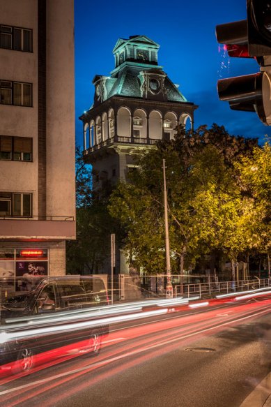 Lighting of the Letná Water Tower in Prague - foto: Benedikt Markel 