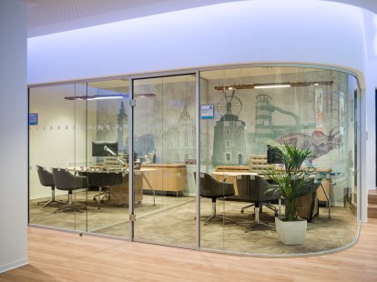 Rounded profiles of MILT partitions – invite organic shapes into your office