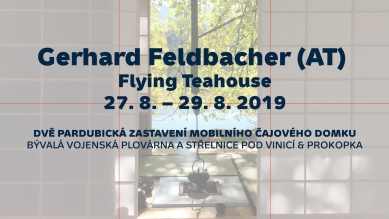 Gerhard Feldbacher: mobilní čajový domek v Pardubicích