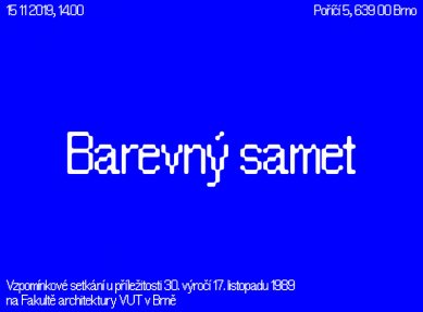 Barevný samet na FA VUT