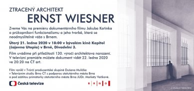 Ztracený architekt Ernst Wiesner - předpremiéra dokumentu