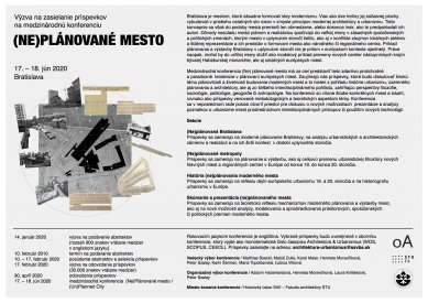 (Ne)plánované mesto - výzva k zasílání konferenčních příspěvků