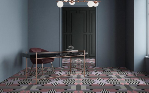 New collection of designer rugs with striking graphics