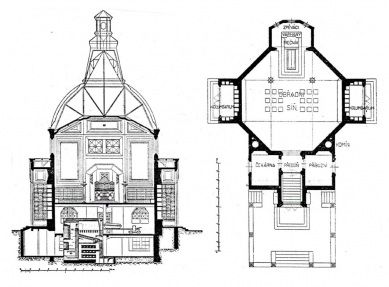 Krematoria v Ostravě, Nymburce, Mostě a Plzni - Vlastislav Hofman - Krematorium v Ostravě, 1923-25 - foto: archiv autora