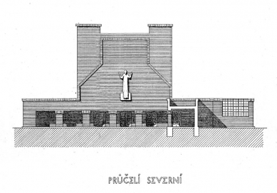 Brno - pokus o nový stavební typ - Pavel Janák - soutěžní návrh na krematorium v Brně, 1925 - foto: archiv autora