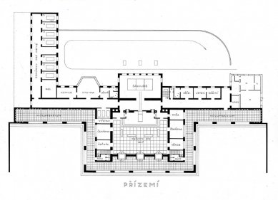 Brno - pokus o nový stavební typ - Pavel Janák - soutěžní návrh na krematorium v Brně, 1925 - foto: archiv autora