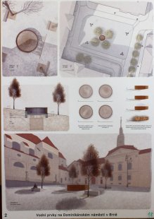 Vodní prvky na Dominikánském náměstí v Brně - výsledky soutěže - 1. místo - foto: Radim Horák