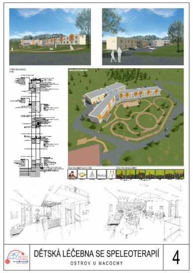 Children's treatment facility with speleotherapy in Ostrov near Macocha - competition results - Replacement