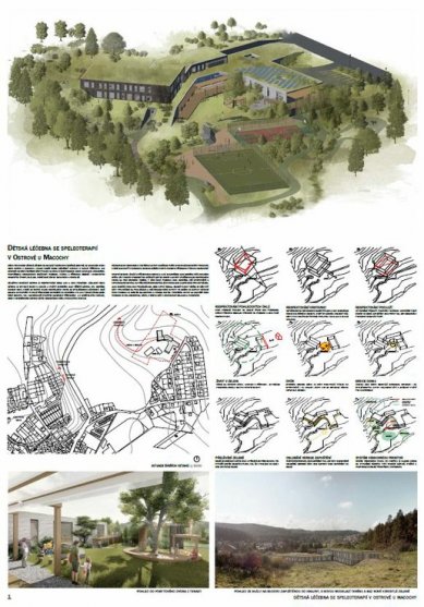 Children's treatment facility with speleotherapy in Ostrov near Macocha - competition results - 2nd prize