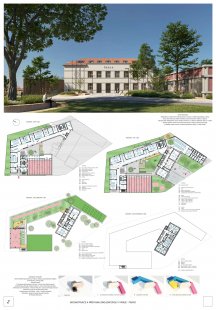 Rekonstrukce a přístavba základní školy v Praze Písnici - výsledky soutěže - Návrh č. 3 - foto: caraa.cz, s.r.o.