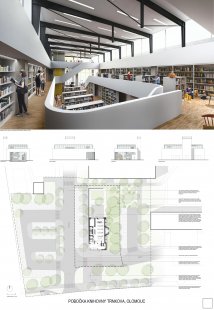 New Branch of the Olomouc City Library - Competition Results - 1st place - foto: kcarch s.r.o. 