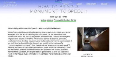 Pavla Melková: How to Bring a Monument to Speech