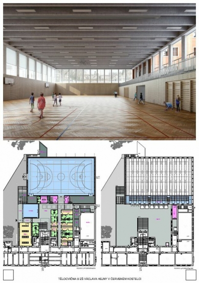 Tělocvična u ZŠ Václava Hejny v Červeném Kostelci - výsledky - 3. místo - foto: SPORADICAL architektonická kancelář