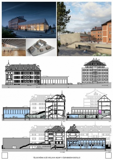 Tělocvična u ZŠ Václava Hejny v Červeném Kostelci - výsledky - 3. místo - foto: SPORADICAL architektonická kancelář