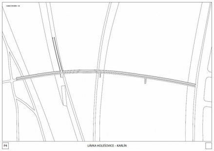 Lávka Holešovice - Karlín - competition results - 1st place - foto: Ing.arch. Marek Blank, Ingarch. MgA. Petr Tej, Ph.D. 