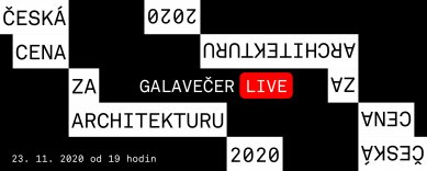 Galavečer 5. ročníku České ceny za architekturu 2020