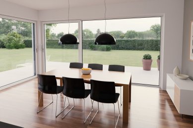 Designový dveřní systém VEKAMOTION 82 pro dokonale prosvětlený interiér