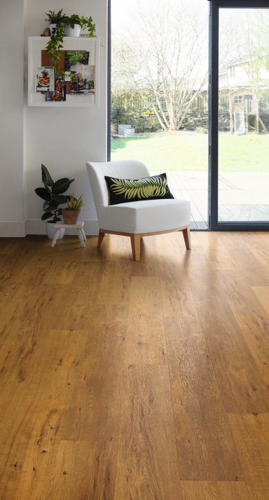 Vinyl floors with acoustic benefit