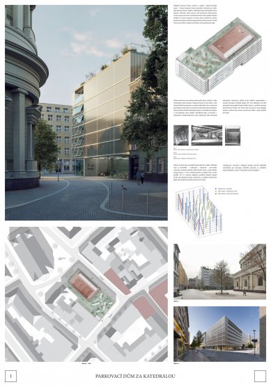 Parking house behind the cathedral in Ostrava - competition results - foto: Malý Chmel s.r.o. 