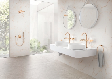 Customer as the creator of a distinctive bathroom interior