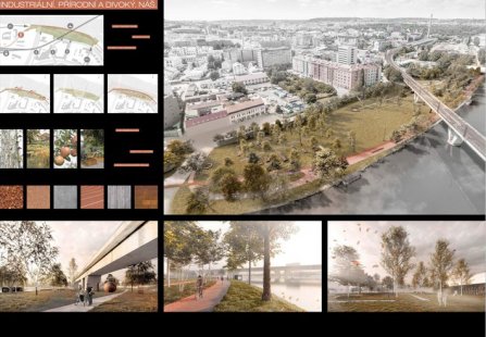 Park by the water in Prague-Holešovice - competition results - Reward - foto: CMC architects, a.s.